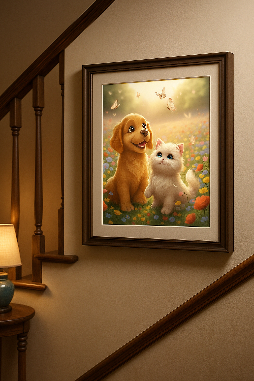 Custom Animated Pet Portrait – Pixar, Disney, or Cartoon Style | Digital Download or Printed Gift