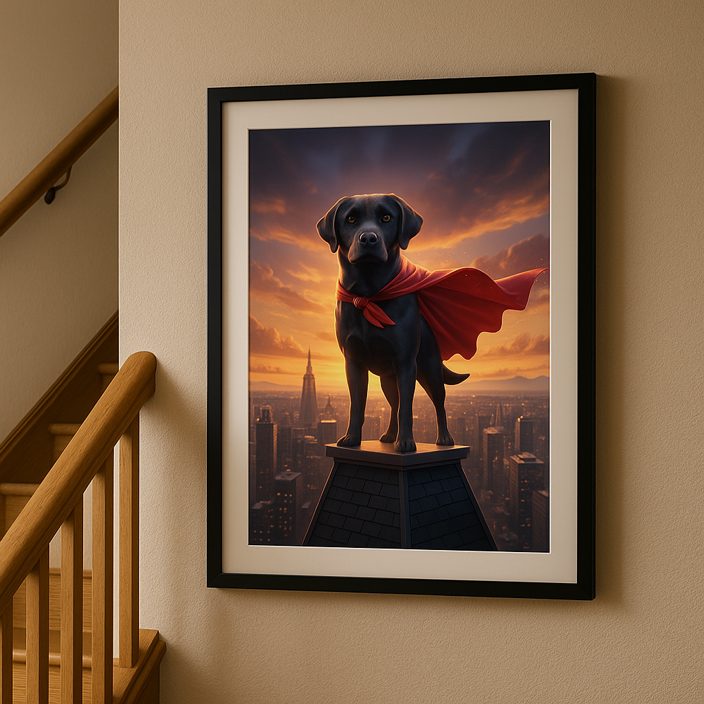 Custom Animated Pet Portrait – Pixar, Disney, or Cartoon Style | Digital Download or Printed Gift