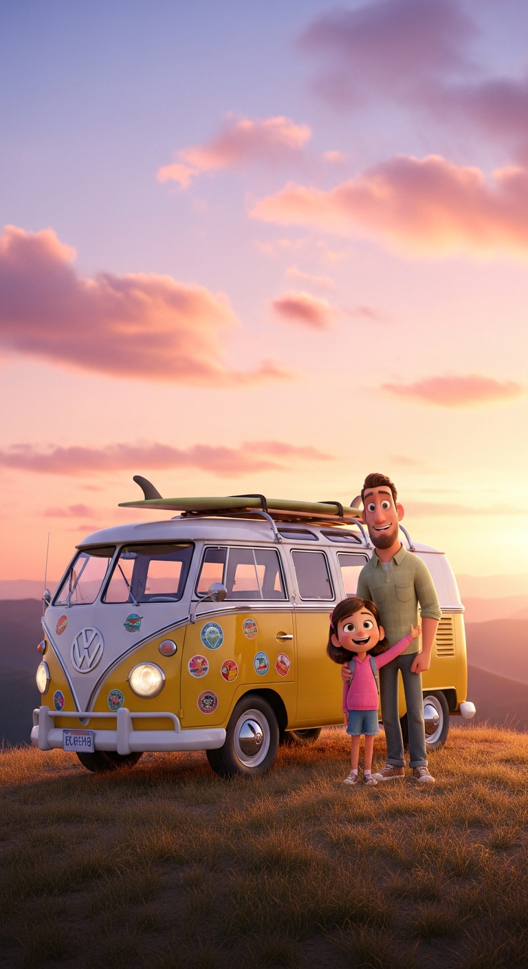 Custom Car & Character Portrait Physical Poster| Your Car, Your Style, Your Story