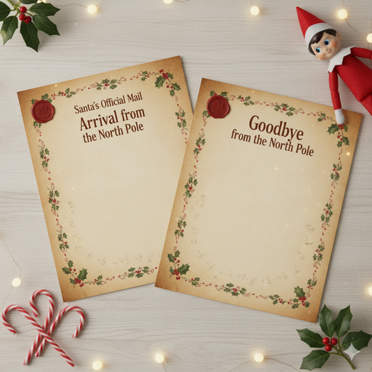Elf on the Shelf Letter | Custom Arrival & Goodbye Letters from the North Pole